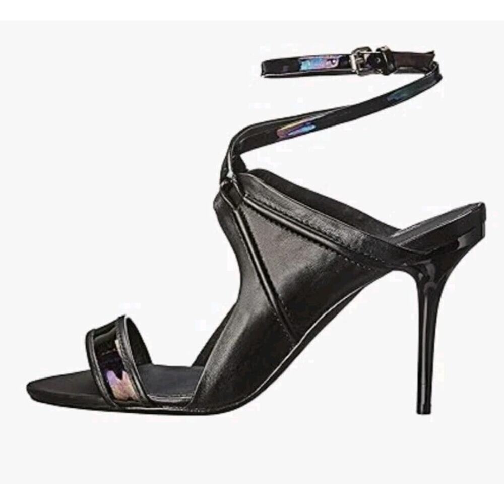 L.A.M.B. Bambi Gwen Stefani Heels Sandals Shoes Size 7.5 7 1/2 Leather Strappy